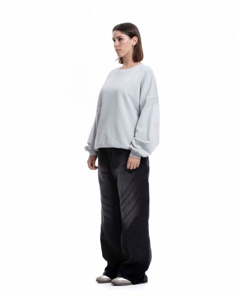 Cold Culture Stars Stella Crewneck Sweatshirts Grey | 98645-LSPJ