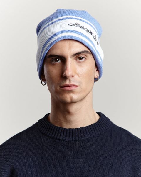 Cold Culture Stars Strap Beanie Blue | 23746-OBZS