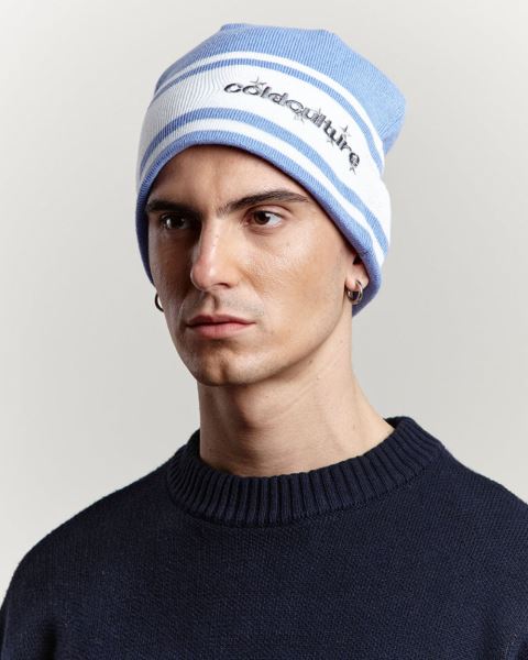 Cold Culture Stars Strap Beanie Blue | 23746-OBZS
