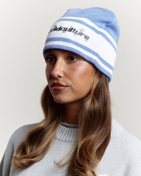 Cold Culture Stars Strap Beanie Blue | 23746-OBZS