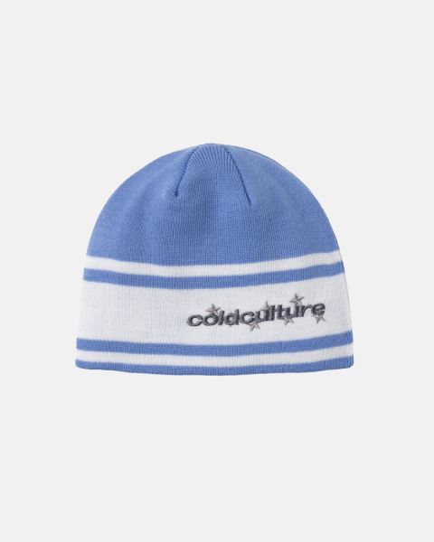 Cold Culture Stars Strap Beanie Blue | 23746-OBZS