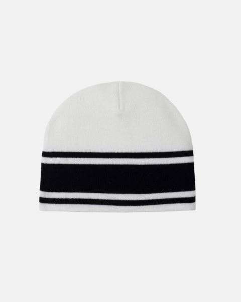 Cold Culture Stars Strap Beanie White | 13285-TGYL