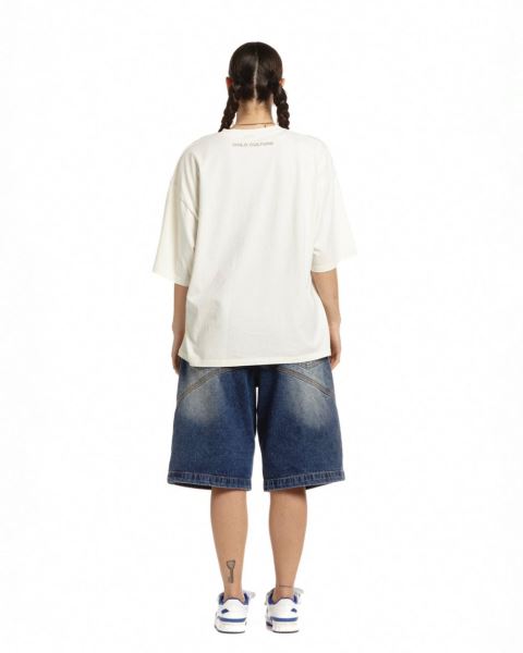 Cold Culture Stars T Shirt White | 57946-OTWM