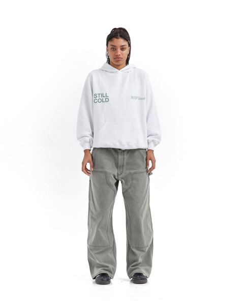 Cold Culture Still Cold Hoodie White | 90356-HRLN