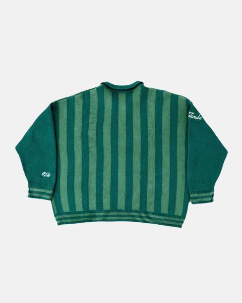 Cold Culture Structure Collar Knitwear Green | 12409-TFVX