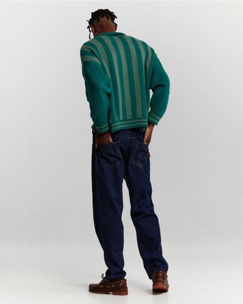 Cold Culture Structure Collar Knitwear Green | 12409-TFVX