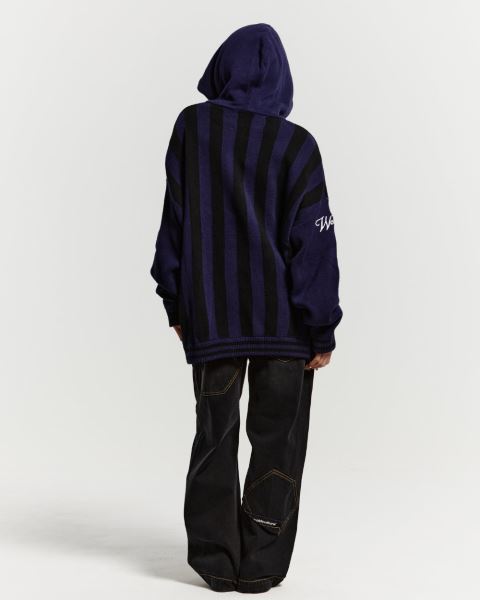 Cold Culture Structure Knitwear Blue | 89461-KDJQ