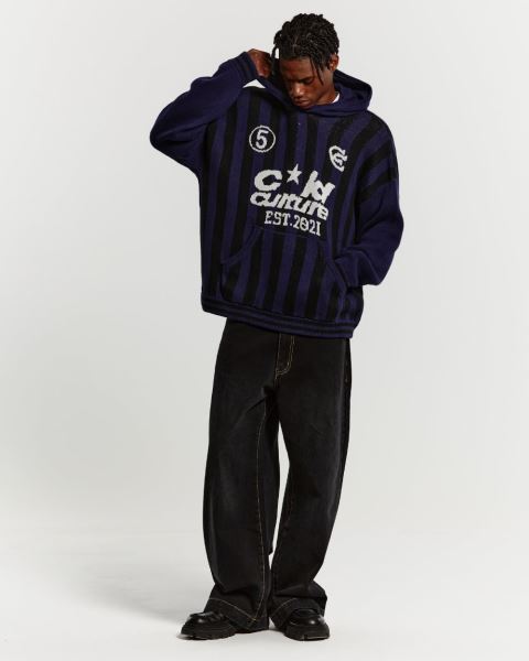 Cold Culture Structure Knitwear Blue | 89461-KDJQ