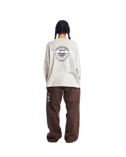 Cold Culture Sunrise Crewneck Sweatshirts Grey | 70518-NCAU
