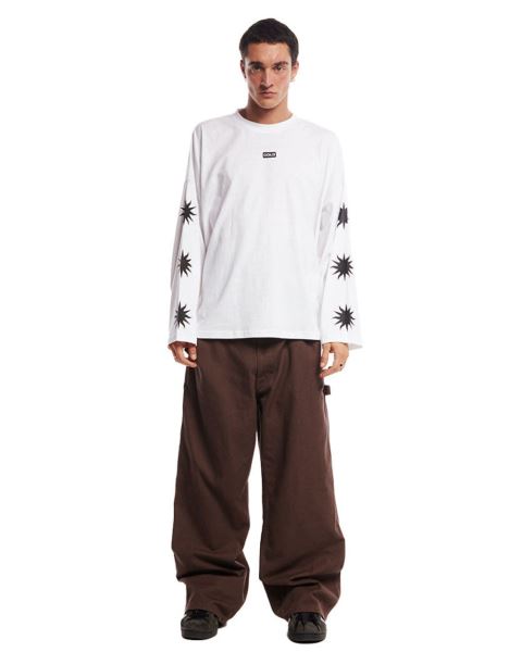Cold Culture Suns Logo Long Sleeve White | 80341-DCMY
