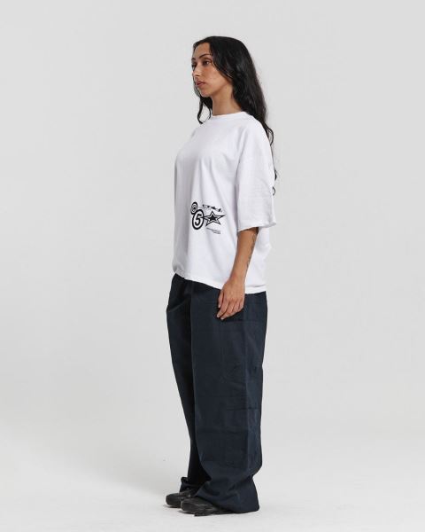 Cold Culture Supernova T Shirt White | 96207-KRAE