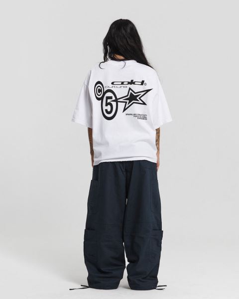 Cold Culture Supernova T Shirt White | 96207-KRAE
