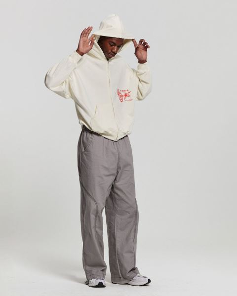 Cold Culture Supernova Zip Hoodie White | 27569-KGMN