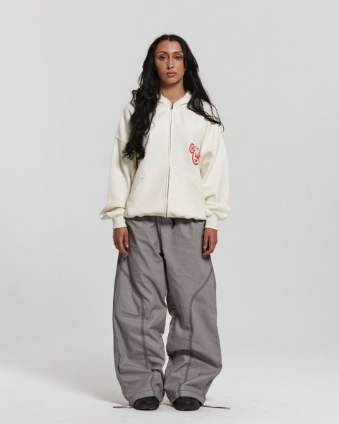 Cold Culture Supernova Zip Hoodie White | 27569-KGMN