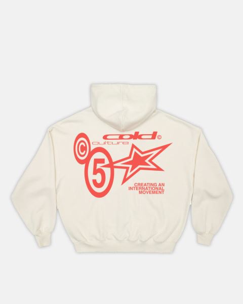 Cold Culture Supernova Zip Hoodie White | 27569-KGMN