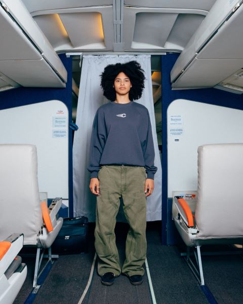 Cold Culture Tagline Crewneck Sweatshirts Blue | 38120-XVYT