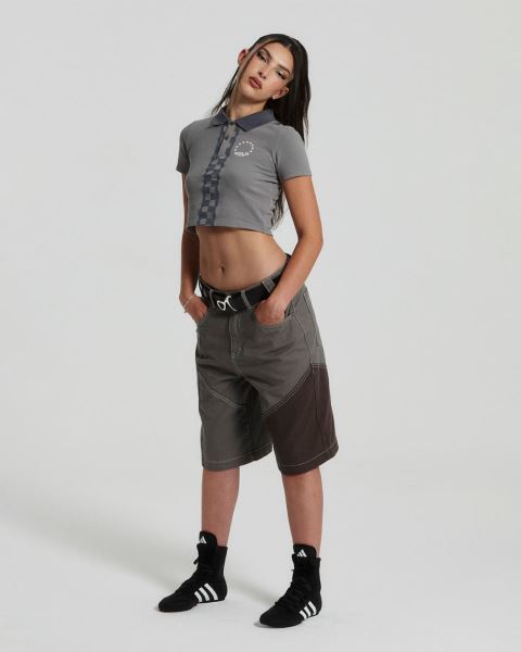 Cold Culture Taxy Baby Jersey T Shirt Grey | 94278-KPIA