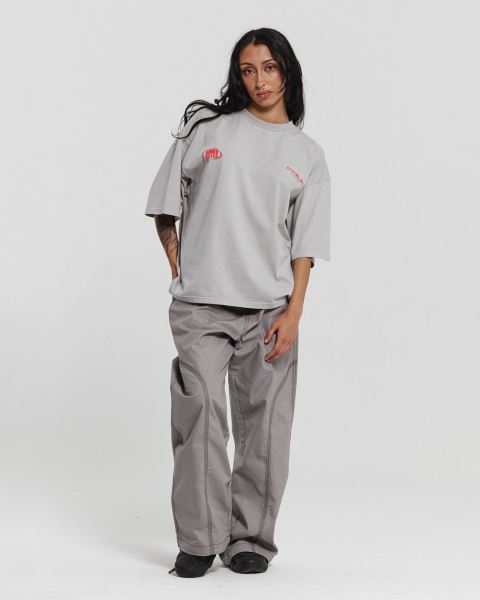 Cold Culture Team T Shirt Grey | 46258-HWOB
