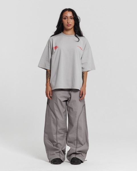 Cold Culture Team T Shirt Grey | 46258-HWOB