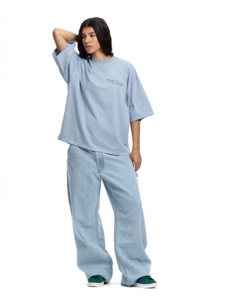 Cold Culture Technical Sheet T Shirt Blue | 03857-QSEF