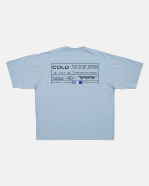 Cold Culture Technical Sheet T Shirt Blue | 03857-QSEF