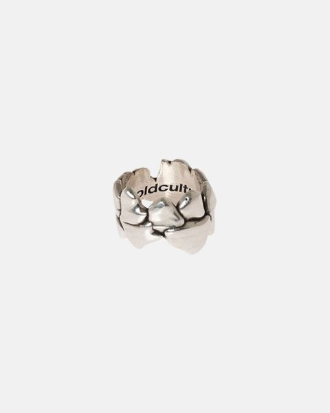 Cold Culture Teeth Ring Jewelry Silver Red | 21563-UFHP