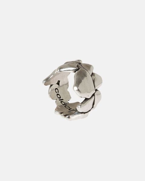 Cold Culture Teeth Ring Jewelry Silver Red | 21563-UFHP