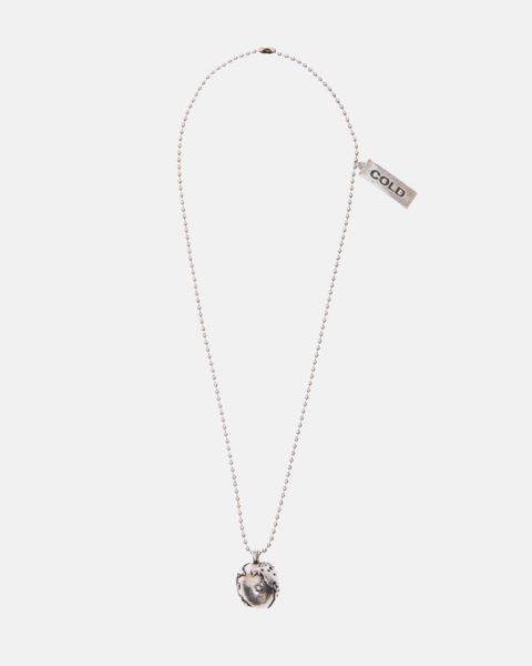 Cold Culture Terraqueous Globe Collar Jewelry Silver Brown | 15829-KMJH
