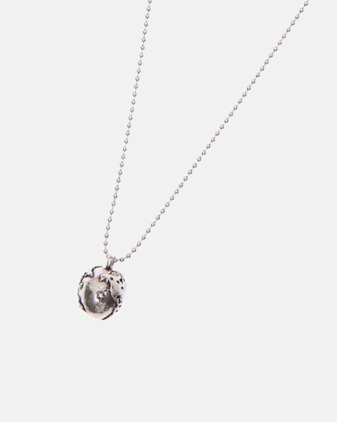 Cold Culture Terraqueous Globe Collar Jewelry Silver Brown | 15829-KMJH