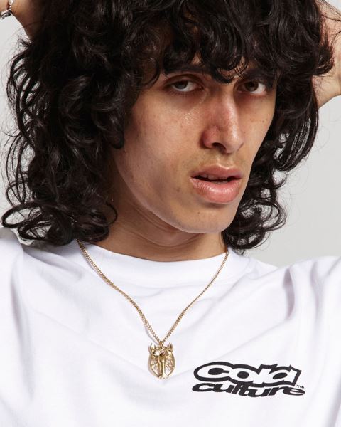 Cold Culture The Golden Lobster Necklace Jewelry Gold Orange | 28140-GDAB