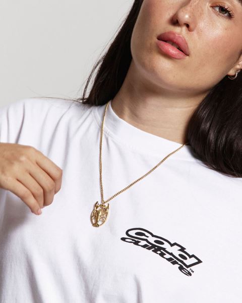 Cold Culture The Golden Lobster Necklace Jewelry Gold Orange | 28140-GDAB