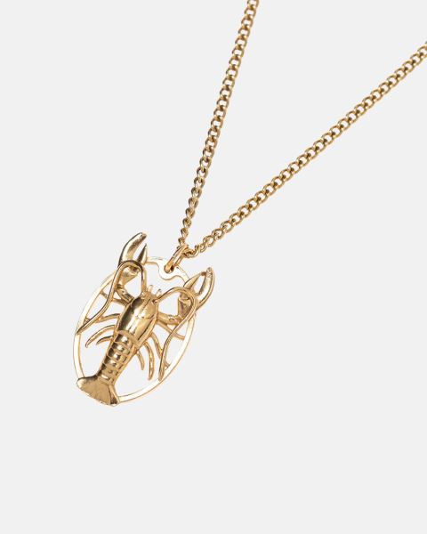Cold Culture The Golden Lobster Necklace Jewelry Gold Orange | 28140-GDAB