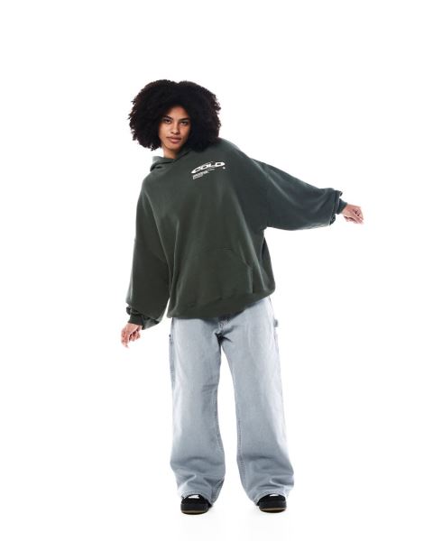 Cold Culture Trails Hoodie Dark Green | 71295-COIX