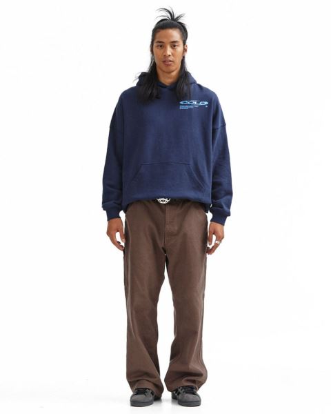 Cold Culture Trails Hoodie Grey Blue | 82439-UADE