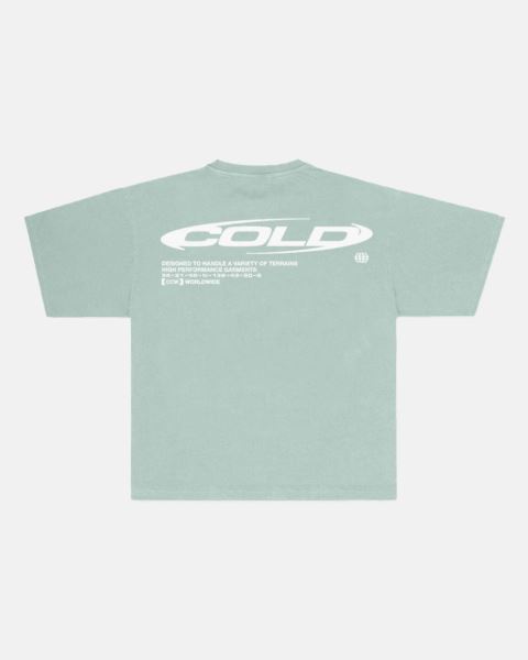 Cold Culture Trails T Shirt Green | 05129-OMHL