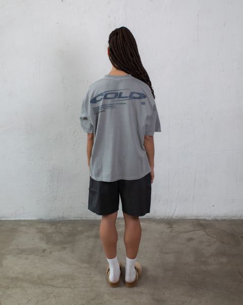 Cold Culture Trails T Shirt Grey | 82793-UWSP