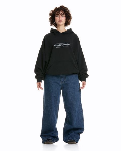 Cold Culture Tribe Hoodie Black | 30579-ECQN