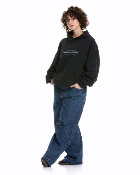 Cold Culture Tribe Hoodie Black | 30579-ECQN