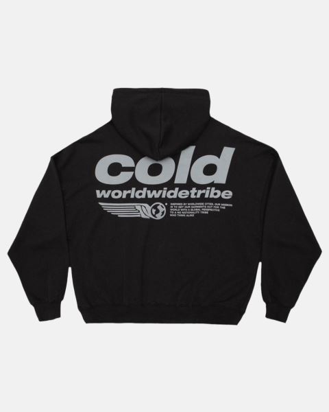 Cold Culture Tribe Hoodie Black | 30579-ECQN