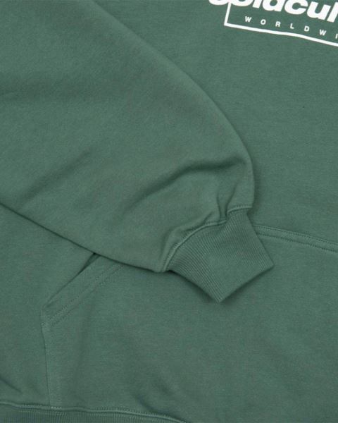 Cold Culture Tribe Hoodie Green | 01574-LXEU