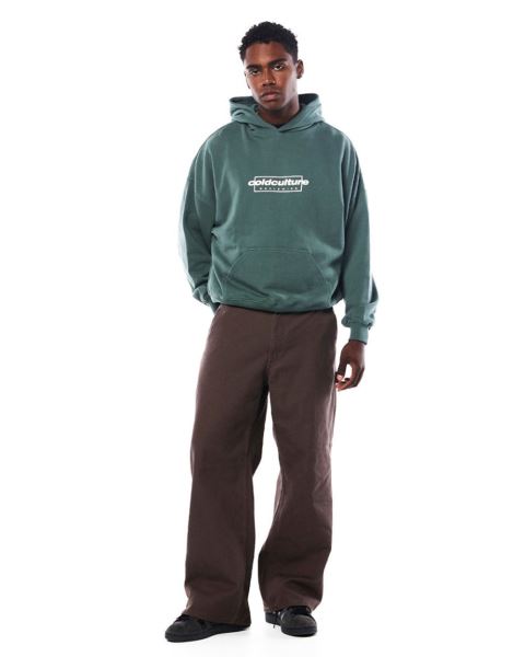 Cold Culture Tribe Hoodie Green | 01574-LXEU