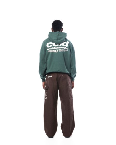 Cold Culture Tribe Hoodie Green | 01574-LXEU