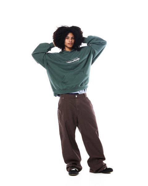 Cold Culture Tribe Hoodie Green | 01574-LXEU