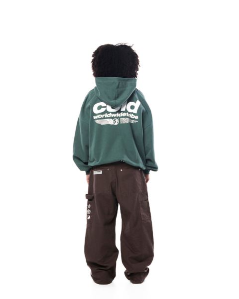 Cold Culture Tribe Hoodie Green | 01574-LXEU