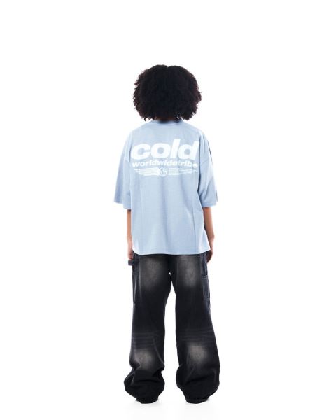 Cold Culture Tribe T Shirt Blue | 20865-WDOT