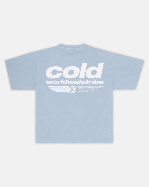 Cold Culture Tribe T Shirt Blue | 20865-WDOT