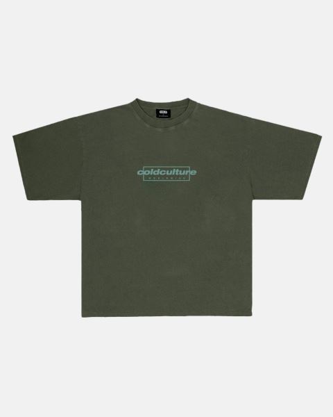 Cold Culture Tribe T Shirt Dark Green | 62930-PHCI