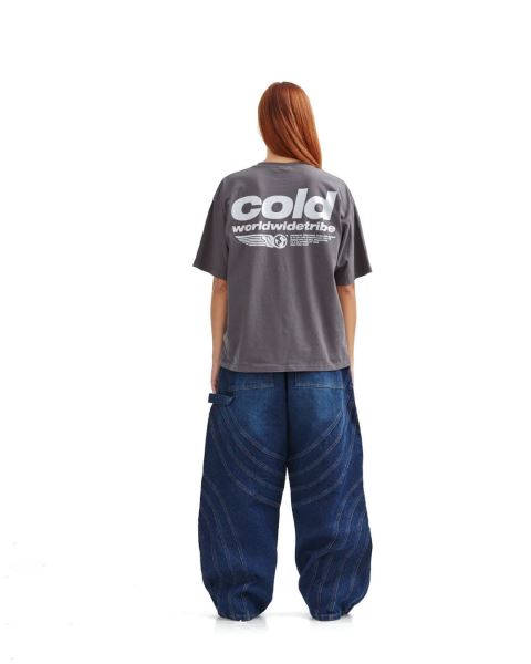 Cold Culture Tribe T Shirt Dark Grey | 76048-BACF