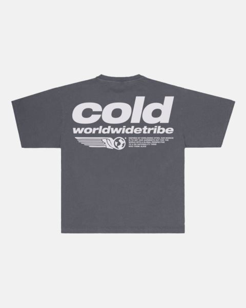 Cold Culture Tribe T Shirt Dark Grey | 76048-BACF