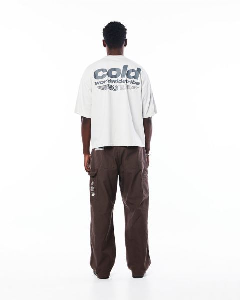 Cold Culture Tribe T Shirt Light Grey | 83190-HNUQ